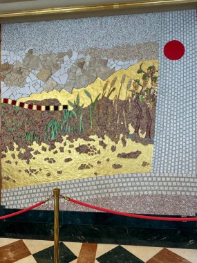 MADRID, SPAIN - 11 AUG: 11 Ağustos 2024 'te İspanya' nın Madrid kentindeki Saint Mary Katedrali 'ndeki müze.