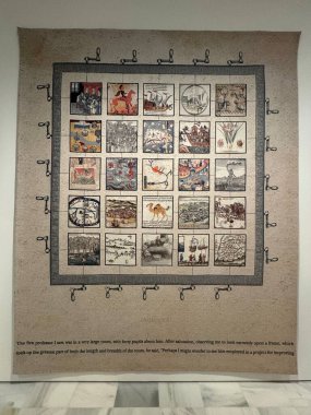 MADRID, SPAIN - 12 AUG: Madrid, İspanya 'daki Reina Sofia Müzesi' nde sergi, 12 Ağustos 2024.