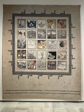 MADRID, SPAIN - 12 AUG: Madrid, İspanya 'daki Reina Sofia Müzesi' nde sergi, 12 Ağustos 2024.