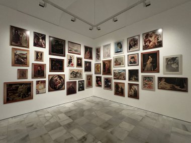 MADRID, SPAIN - 12 AUG: Madrid, İspanya 'daki Reina Sofia Müzesi' nde sergi, 12 Ağustos 2024.