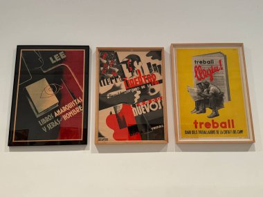 MADRID, SPAIN - 12 AUG: Madrid, İspanya 'daki Reina Sofia Müzesi' nde sergi, 12 Ağustos 2024.