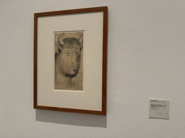 MADRID, SPAIN - 12 AUG: Madrid, İspanya 'daki Reina Sofia Müzesi' nde sergi, 12 Ağustos 2024.