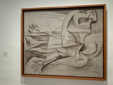 MADRID, SPAIN - 12 AUG: Madrid, İspanya 'daki Reina Sofia Müzesi' nde sergi, 12 Ağustos 2024.
