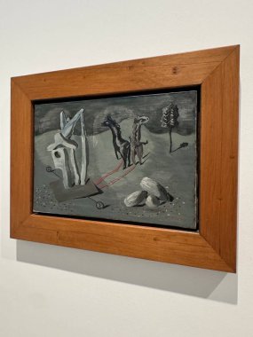 MADRID, SPAIN - 12 AUG: Madrid, İspanya 'daki Reina Sofia Müzesi' nde sergi, 12 Ağustos 2024.