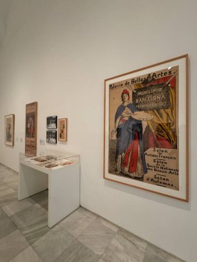 MADRID, SPAIN - 12 AUG: Madrid, İspanya 'daki Reina Sofia Müzesi' nde sergi, 12 Ağustos 2024.