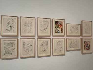 MADRID, SPAIN - 12 AUG: Madrid, İspanya 'daki Reina Sofia Müzesi' nde sergi, 12 Ağustos 2024.