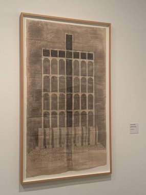 MADRID, SPAIN - 12 AUG: Madrid, İspanya 'daki Reina Sofia Müzesi' nde sergi, 12 Ağustos 2024.