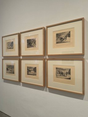 MADRID, SPAIN - 12 AUG: Madrid, İspanya 'daki Reina Sofia Müzesi' nde sergi, 12 Ağustos 2024.