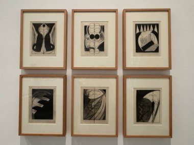 MADRID, SPAIN - 12 AUG: Madrid, İspanya 'daki Reina Sofia Müzesi' nde sergi, 12 Ağustos 2024.