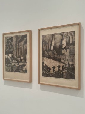 MADRID, SPAIN - 12 AUG: Madrid, İspanya 'daki Reina Sofia Müzesi' nde sergi, 12 Ağustos 2024.