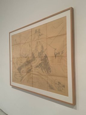 MADRID, SPAIN - 12 AUG: Madrid, İspanya 'daki Reina Sofia Müzesi' nde sergi, 12 Ağustos 2024.