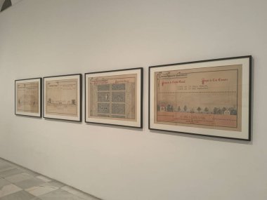 MADRID, SPAIN - 12 AUG: Madrid, İspanya 'daki Reina Sofia Müzesi' nde sergi, 12 Ağustos 2024.