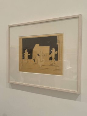 MADRID, SPAIN - 12 AUG: Madrid, İspanya 'daki Reina Sofia Müzesi' nde sergi, 12 Ağustos 2024.