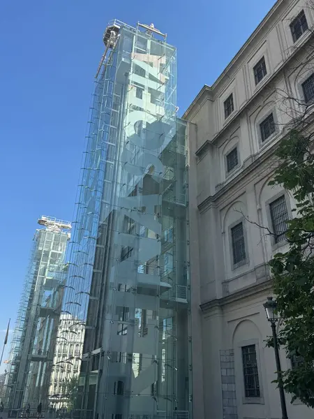 stock image MADRID, SPAIN - AUG 12: Reina Sofia Museum in Madrid, Spain, as seen on Aug 12, 2024.