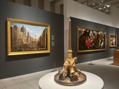 MADRID, SPAIN - 12 AUG: 12 Ağustos 2024 'te İspanya' nın Madrid kentindeki Kraliyet Koleksiyonları Galerisinde görüldüğü gibi.