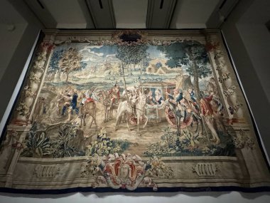 MADRID, SPAIN - 12 AUG: 12 Ağustos 2024 'te İspanya' nın Madrid kentindeki Kraliyet Koleksiyonları Galerisinde görüldüğü gibi.