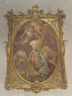 MADRID, SPAIN - 12 AUG: 12 Ağustos 2024 'te İspanya' nın Madrid kentindeki Kraliyet Koleksiyonları Galerisinde görüldüğü gibi.