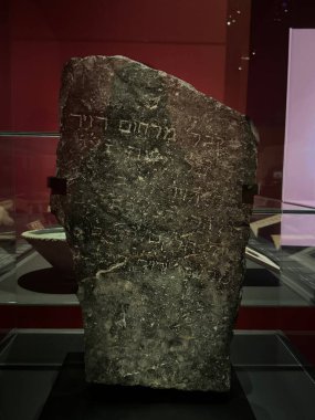 ABU DHABI, BAE - 1 Ocak 2024 'te Abu Dabi, BAE' deki Louvre Müzesinde Işık Mektupları sergisi.