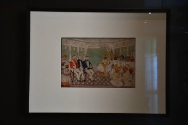 ABU DHABI, BAE - 1 Ocak 2024 'te Abu Dabi, BAE' deki Louvre Müzesinde sergi.