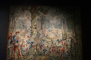 ABU DHABI, BAE - 1 Ocak 2024 'te Abu Dabi, BAE' deki Louvre Müzesinde sergi.