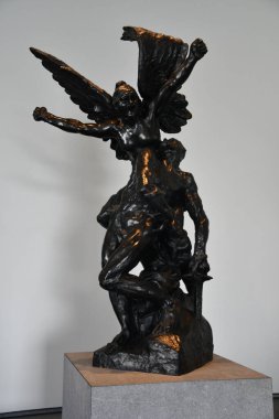 ABU DHABI, BAE - 1 Ocak 2024 'te Abu Dabi, BAE' deki Louvre Müzesinde sergi.