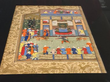 ABU DHABI, BAE - 1 Ocak 2024 'te Abu Dabi, BAE' deki Louvre Müzesinde sergi.