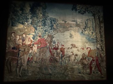 ABU DHABI, BAE - 1 Ocak 2024 'te Abu Dabi, BAE' deki Louvre Müzesinde sergi.