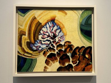 ABU DHABI, BAE - 1 Ocak 2024 'te Abu Dabi, BAE' deki Louvre Müzesinde sergi.