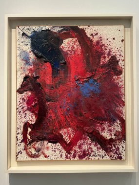 ABU DHABI, BAE - 1 Ocak 2024 'te Abu Dabi, BAE' deki Louvre Müzesinde sergi.