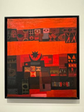 ABU DHABI, BAE - 1 Ocak 2024 'te Abu Dabi, BAE' deki Louvre Müzesinde sergi.