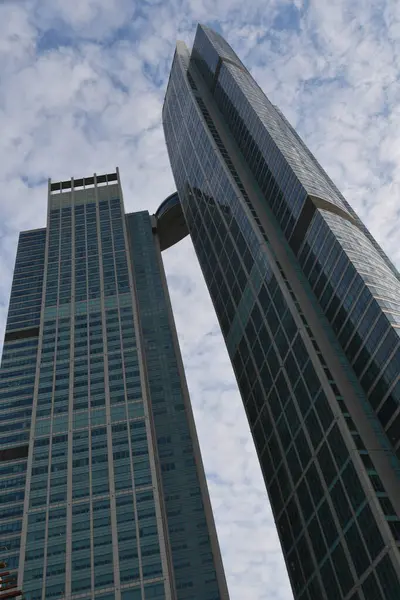 stock image ABU DHABI, UAE - JAN 1: Nation Towers in Abu Dhabi, UAE, as seen on Jan 1, 2024.