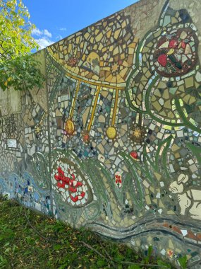 ITHACA, NY - 1. SEP: 1. Cadde Mozaik Projesi, Ithaca, New York, 1..