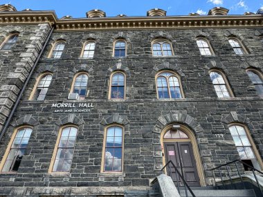 ITHACA, NY - SEP 1: Morrill Hall - Arts and Sciences building at the Cornell University campus in Ithaca, New York, as seen on Sep 1, 2024. clipart