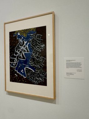 ITHACA, NY - SEP 1: Hakim Karimzada Sergisi - Herat ve Ben, 1 Eylül 2024 tarihinde Ithaca, New York 'taki Herbert F. Johnson Sanat Müzesi' nde görüldü..