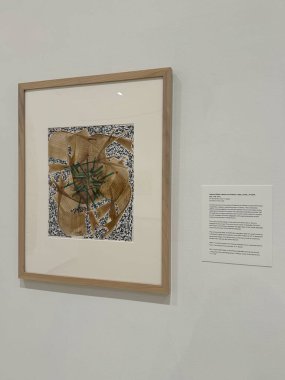 ITHACA, NY - SEP 1: Hakim Karimzada Sergisi - Herat ve Ben, 1 Eylül 2024 tarihinde Ithaca, New York 'taki Herbert F. Johnson Sanat Müzesi' nde görüldü..