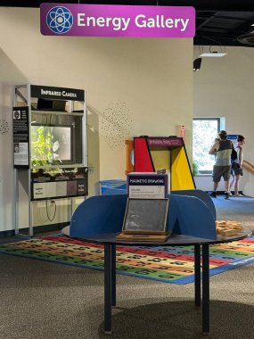 ITHACA, NY - 31 AUG: 31 Ağustos 2024 'te Ithaca, New York' taki Sciencenter 'da görülen sergi.