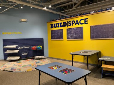 ITHACA, NY - 31 AUG: 31 Ağustos 2024 'te Ithaca, New York' taki Sciencenter 'da görülen sergi.