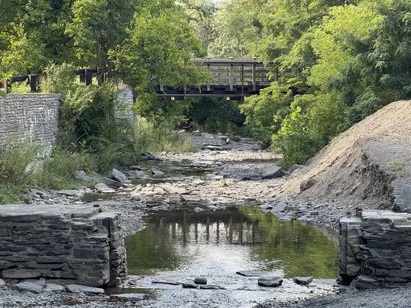 New York, Ithaca 'daki Buttermilk Falls Eyalet Parkı' na bir göz at.