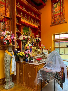ITHACA, NY - 1. SEP: Ithaca, New York 'taki Namgyal Manastır Araştırmaları Enstitüsü, 1..