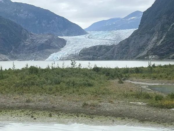 stock image Mendenhall Glacier at Mendenhall Glacier National Park in Juneau, Alaska