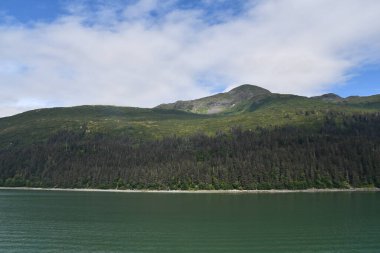 View of the Endicott Arm, near Juneau, in Alaska USA clipart