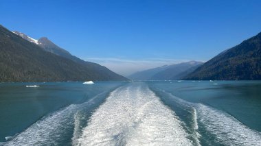 View of the Endicott Arm, near Juneau, in Alaska USA clipart