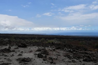 Hawaii 'deki Büyük Ada' daki Kau Scenic Byway 'den manzara