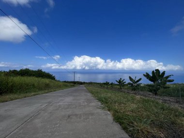 Hawaii 'deki Büyük Ada' da Kaptan Cook 'tan Pasifik Okyanusu Manzarası