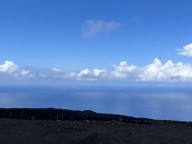 Scenic View of the Pacific Ocean from Captain Cook on the Big Island in Hawaii clipart