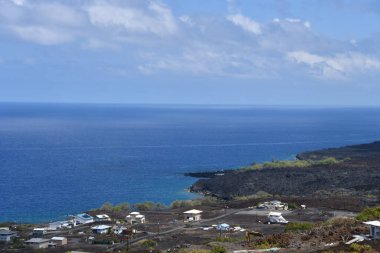 Hawaii 'deki Büyük Ada' da Kaptan Cook 'tan Pasifik Okyanusu Manzarası