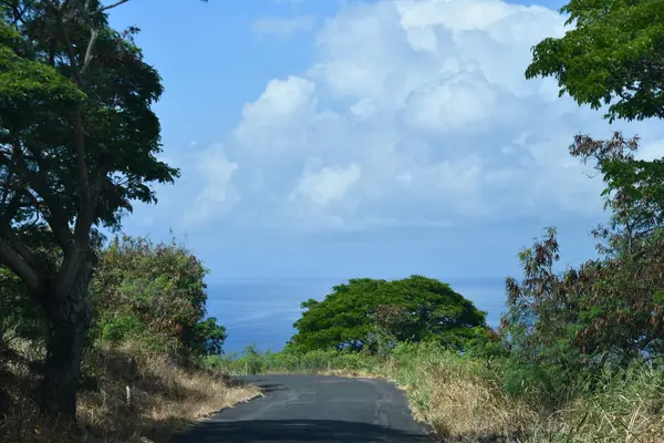 Hawaii 'deki Büyük Ada' da Kaptan Cook 'tan Pasifik Okyanusu Manzarası