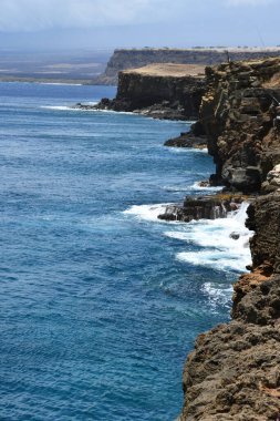 Hawaii 'nin en güney noktası olan Ka Lae' den görüntü.