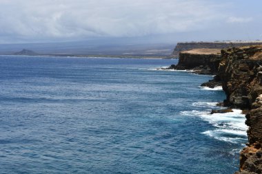 Hawaii 'nin en güney noktası olan Ka Lae' den görüntü.
