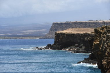 Hawaii 'nin en güney noktası olan Ka Lae' den görüntü.
